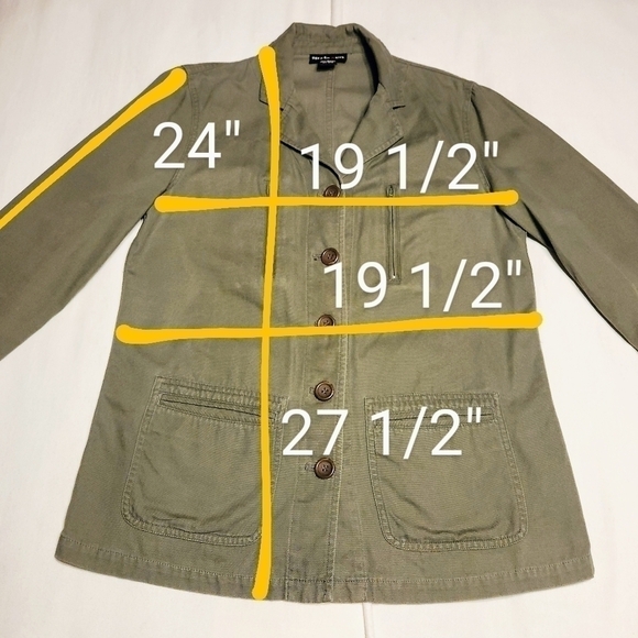 Style & Co Cotton Utility Jacket Khaki Green Size 6 - Picture 11 of 11